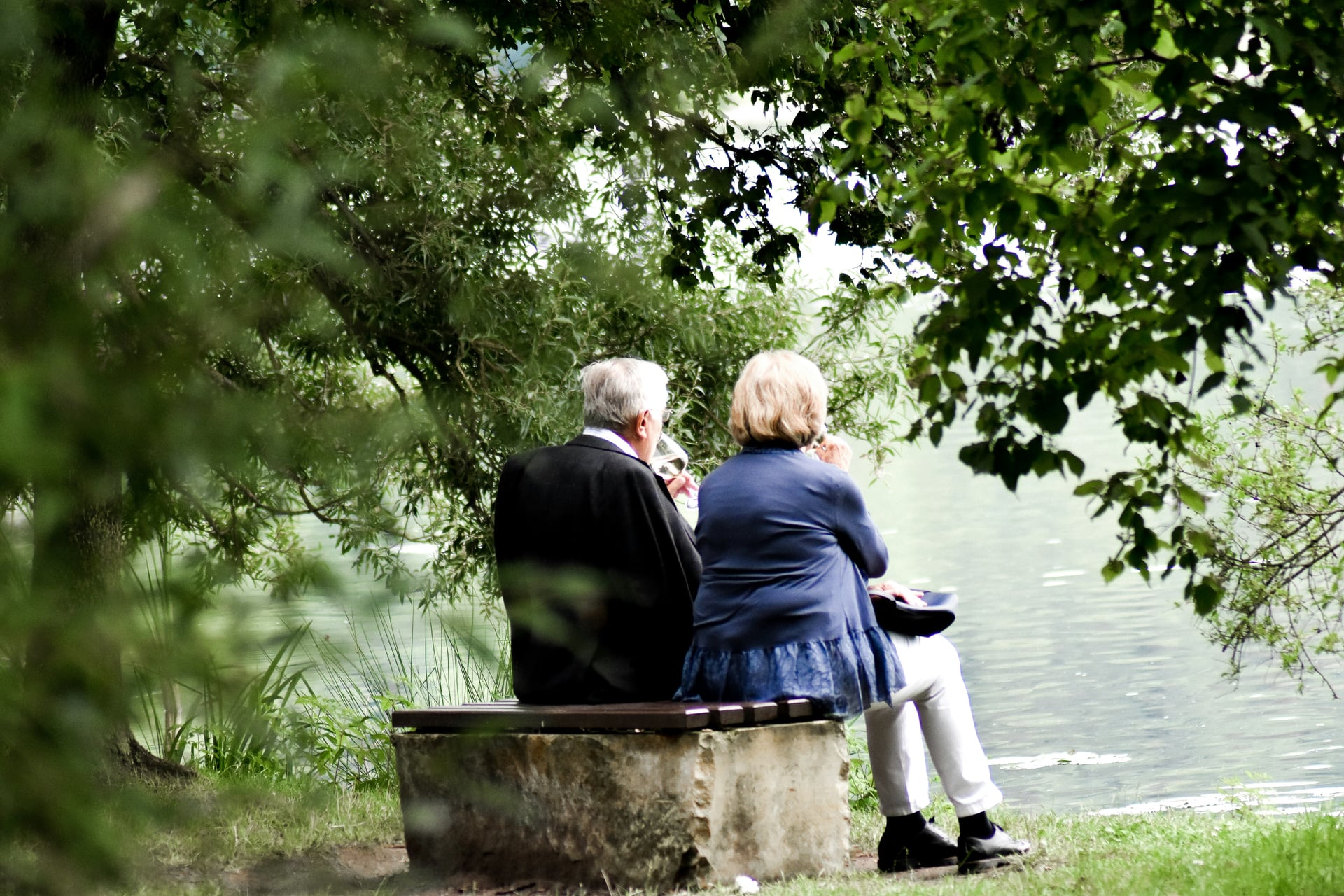 Happy senior couple enjoying peace of mind with final expense insurance